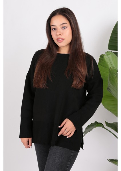 24K0263K1 Kadın Bisiklet Yaka Tunik