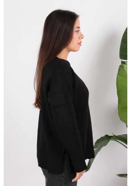 24K0263K1 Kadın Bisiklet Yaka Tunik