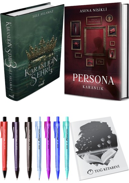 Persona Karanlık Ciltli ve Karanlığın Şehri 3 Ciltli Şule Avlamaz 2li Set + Hediyeli