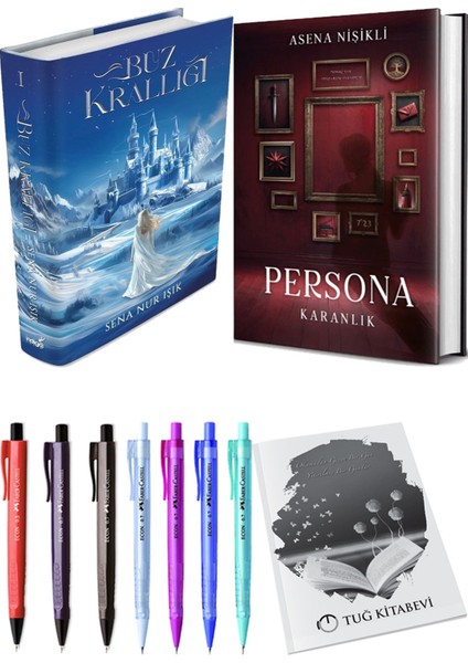Persona Karanlık Ciltli ve Buz Krallığı Ciltli Sena Nur Işık 2li Set + Hediyeli