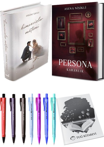 Persona Karanlık Ciltli ve Kimsesizler Matemi 1 Ciltli Emine Tavuz 2li Set + Hediyeli