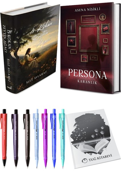 Persona Karanlık Ciltli ve Is Kokan Zeytin Ağacı Ciltli Şule Avlamaz 2li Set + Hediyeli