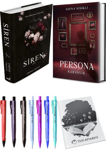Persona Karanlık Ciltli ve Siren Iki Ciltli Emine Tavuz 2li Set + Hediyeli