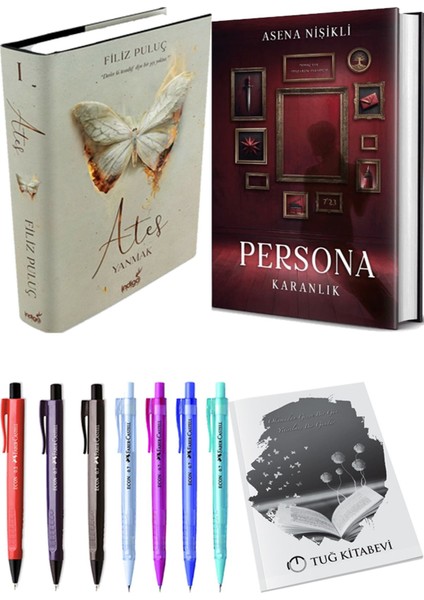 Persona Karanlık Ciltli ve Ateş Yanmak 1 Ciltli Filiz Puluç 2li Set + Hediyeli