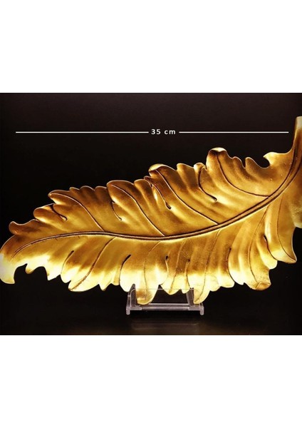 44cm Dev Yaprak Tüy Tabak Sunumluk Silikon Kalıp K-752