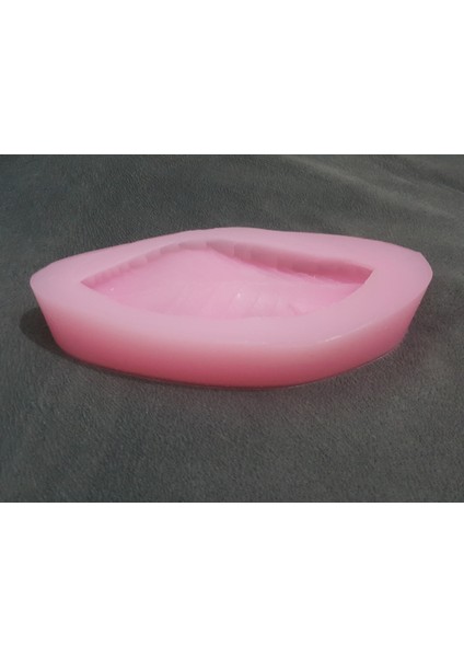 44cm Dev Yaprak Tüy Tabak Sunumluk Silikon Kalıp K-752 fiyatları