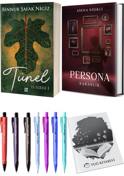 Persona Karanlık Ciltli ve Is Serisi 1 Tünel Ciltli Binnur Şafak Nigiz 2'li Set + Hediyeli