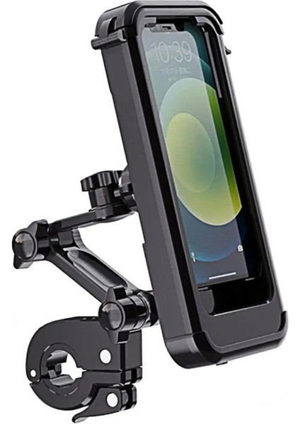 Motobir mt3 Kapalı Telefon Tutucu Gidon Bağlantılı