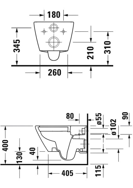 D-Neo Rimless Mat Antrasit Asma Klozet 2577398975, Duravit Yavaş Kapak fırsatları