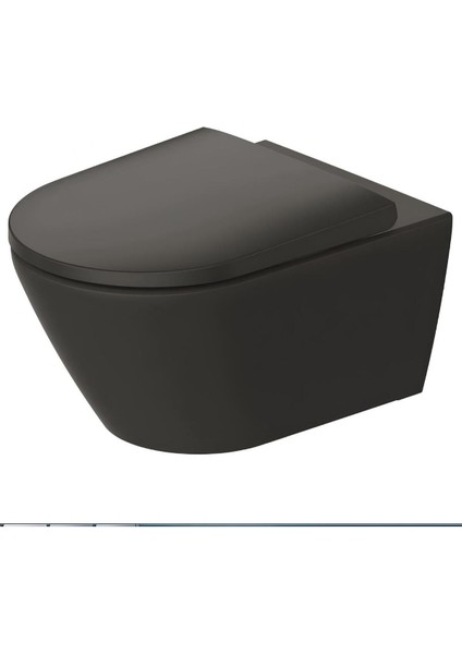 D-Neo Rimless Mat Antrasit Asma Klozet 2577398975, Duravit Yavaş Kapak indirimleri