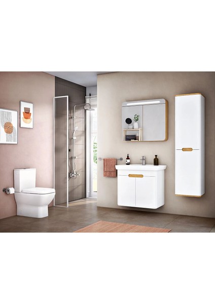 Integra Square Duvar Sıfır Klozet 7086L003-0092,Integra Square Klozet Kapağı 191-003-009