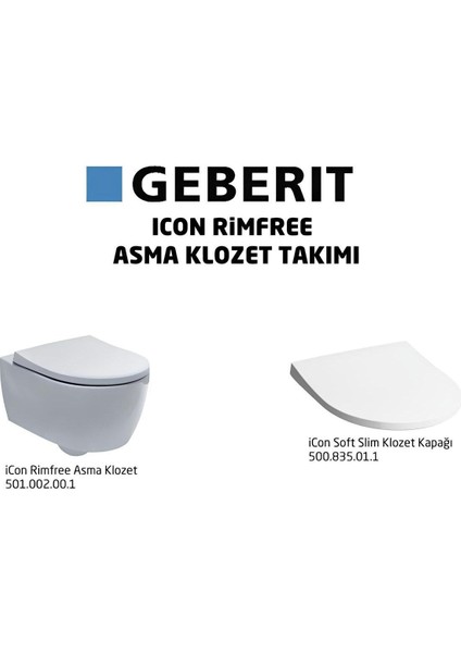 İcon Rimfree Asma Klozet Set 501.659.00.1