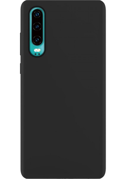 Huawei P30 Lite İnce Mat Silikon Kılıf Siyah