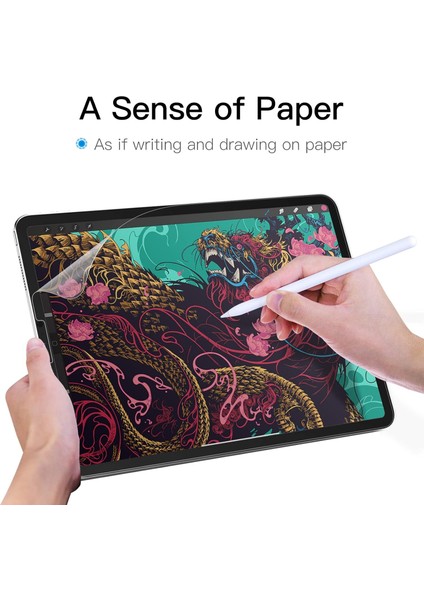 Xiaomi Poco Pad Uyumlu Kağıt Hissiyatlı Özel Çizim Için Paperlike Mat Nano Ekran Koruyucu