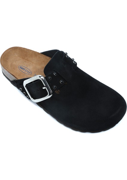 K14653SD Kifidis Soft Step Kadın Süet Deri Sabo Mantar Terlik 36-41