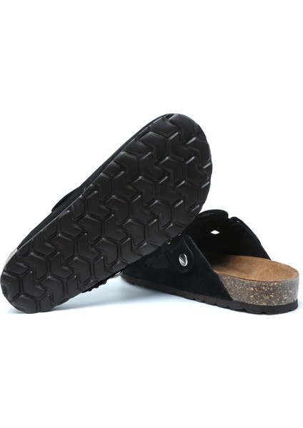K14653SD Kifidis Soft Step Kadın Süet Deri Sabo Mantar Terlik 36-41