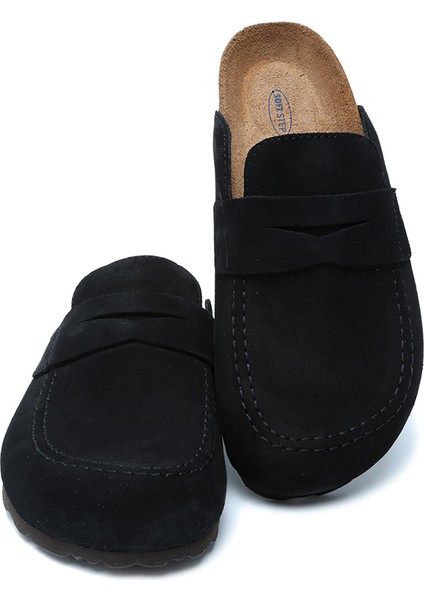 K14212SD Kifidis Soft Step Süet Deri Sabo Mantar Terlik 36-46