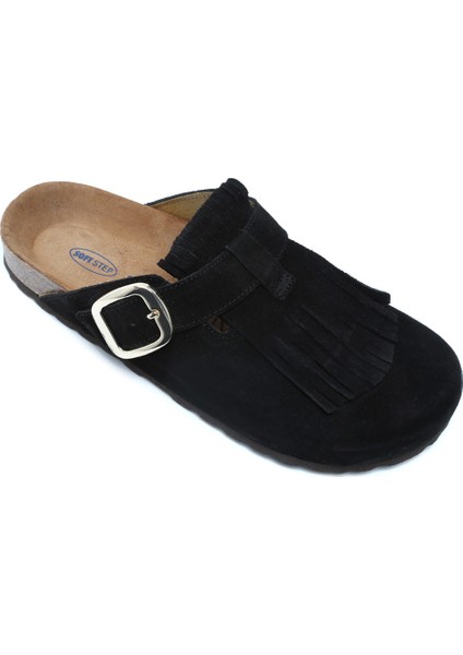 K14742SD Kifidis Soft Step Kadın Süet Deri Sabo Mantar Terlik 36-41