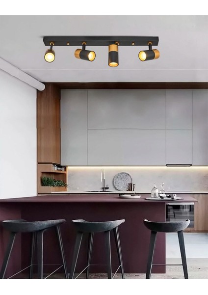 5043-4-19 4 Lü Spot Siyah