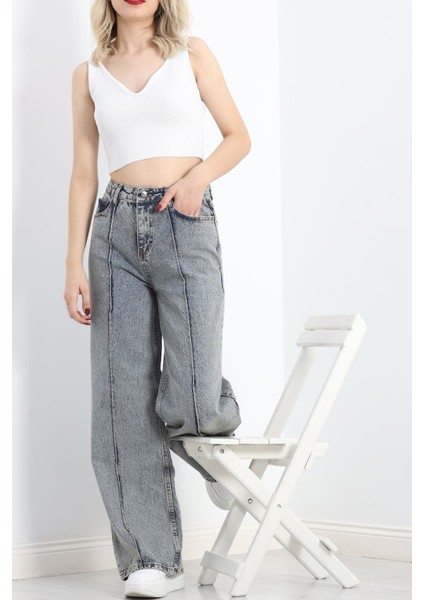 Çımalı Bol Paça Baggy Pantolon Karyıkama - 20911.1877.