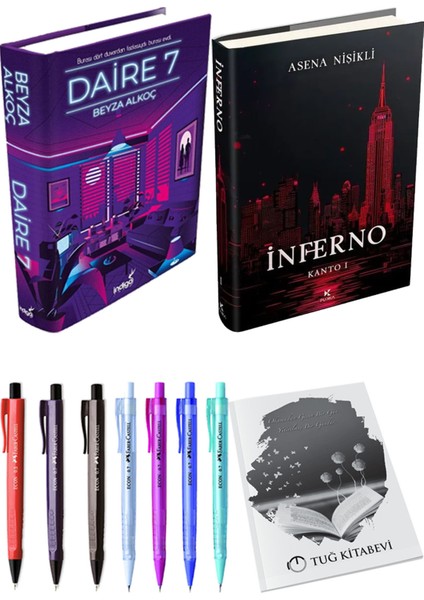 Inferno Kanto I ve Daire 7 Ciltli Beyza Alkoç 2li Set + Hediyeli