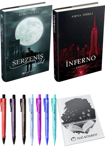 Inferno Kanto I ve Epsilon Serzeniş Iıı Vebal Ciltli Sümeyye Koç 2'li Set + Hediyeli