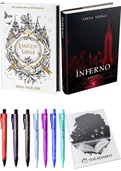 Inferno Kanto I ve Lanetin Tarihi Ciltli Sena Nur Işık 2li Set + Hediyeli
