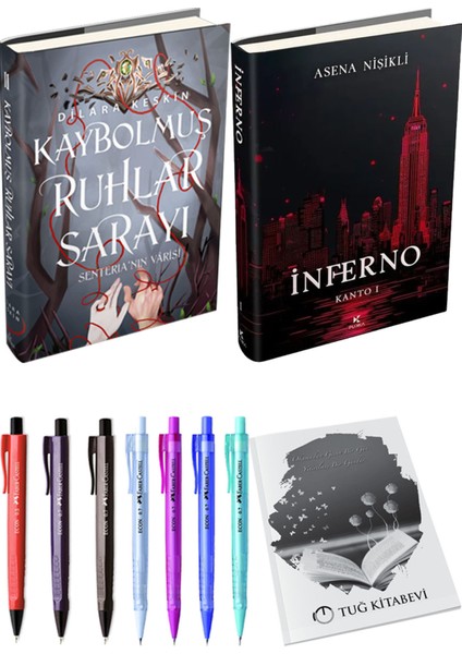 Inferno Kanto I ve Kaybolmuş Ruhlar Sarayı 2 Ciltli Dilara Keskin 2'li Set + Hediyeli