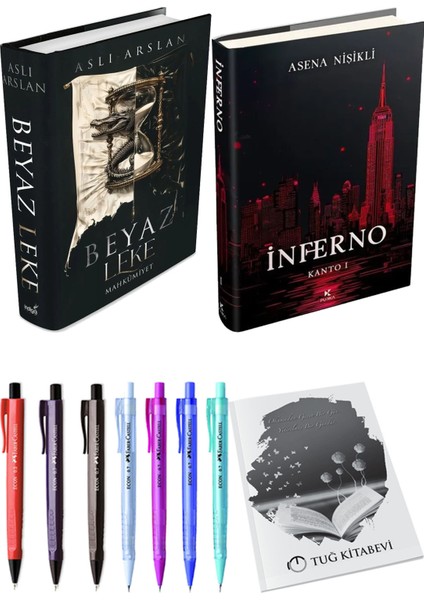 Inferno Kanto I ve Beyaz Leke Mahkumiyet Ciltli Aslı Arslan 2li Set + Hediyeli
