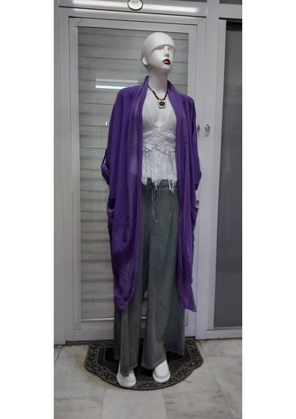Itayan Ipek Detaylı Oversize Kaftan modelleri