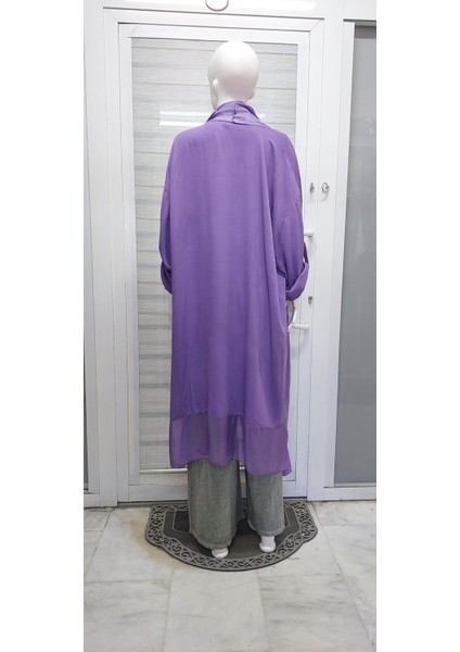 Itayan Ipek Detaylı Oversize Kaftan indirimleri