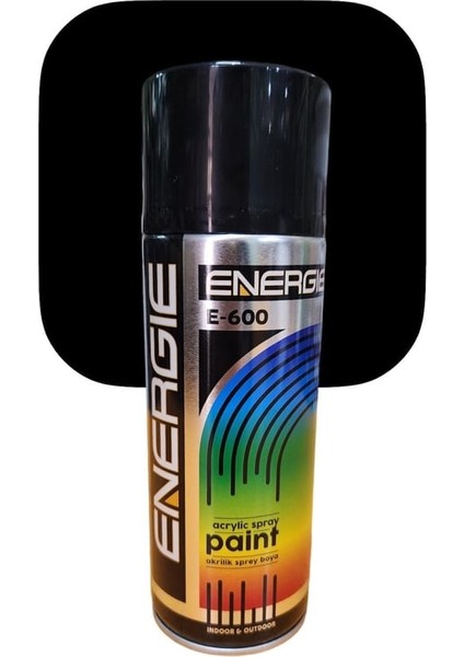 Energie Akrilik Parlak Siyah Sprey Boya 400 ml 1 Adet
