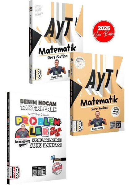 2025 AYT Matematik Ders Notları ve Tamamı Video Çözümlü Soru Bankası ve AYT Taktiklerle Problemler