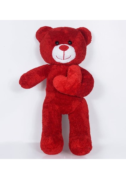 Peluşçu Dayı 50 cm Kalpli Peluş Sevimli Ayıcık modelleri