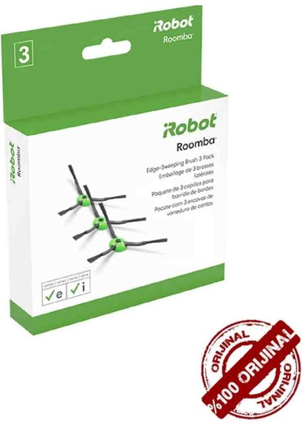 Roomba I3 I7 I5 E ve J Serisi Uyumlu Orijinal Yan Fırça 3 Adet
