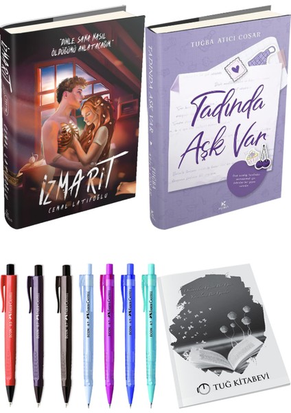 Tadında Aşk Var Ciltli ve Silme Sendeki Izlerimi Ciltli Sümeyye Koç 2li Set + Hediyeli