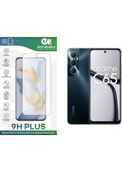 Realme C65 Ekran Koruyucu Mat Tam Uyumlu Esnek Nano Kırılmayan