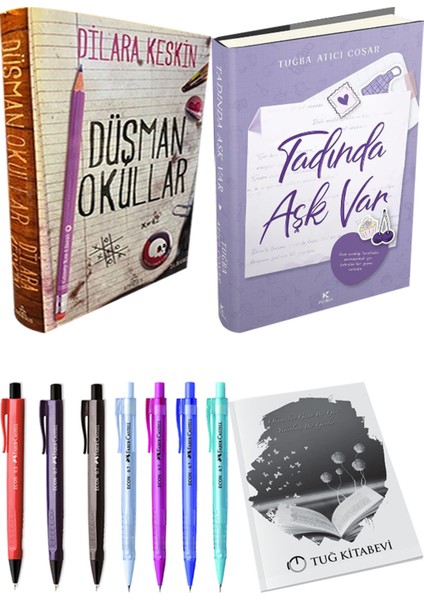 Tadında Aşk Var Ciltli ve Ölüm Portresi Ciltli Büşra Nur 2li Set + Hediyeli