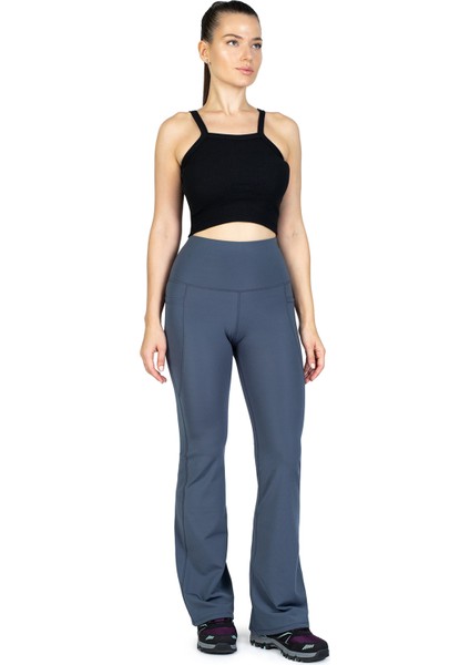 Ispanyol Paça Gri Kışlık Içi Polarlı Cepli Yüksek Bel Toparlayıcı Termal Tayt fiyatları