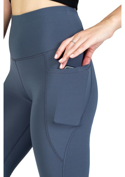 Ispanyol Paça Gri Kışlık Içi Polarlı Cepli Yüksek Bel Toparlayıcı Termal Tayt fırsatları