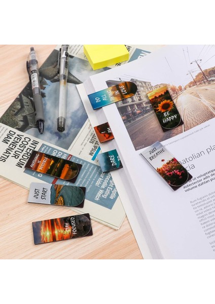 1 Adet Manyetik Kitap Ayracı, Ilham Verici Alıntılar, Manyetik Ayraç, Sayfa Klipsi, Pozitif Ayraç, Kişiselleştirilmiş, Manzara Kitap Imleri, Öğrenciler, Öğretmenler, Okul, Ofis Için fırsatları