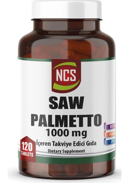 Cüce Palmiye 1000 Mg 120 Tablet Saw Palmetto