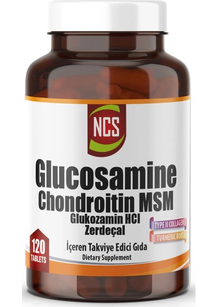 Glucosamine Chondroitin Msm Zerdeçal 120 Tablet