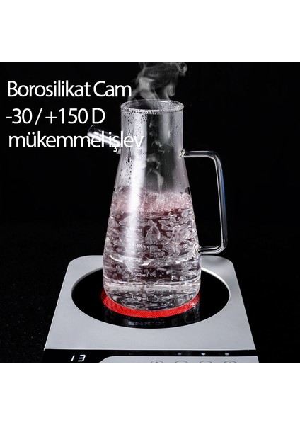 Yağ Sirke Şişesi Borosilikat Cam 900 ml A.verbrugge Design 720947