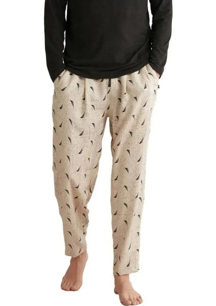 Cepli Beli Ayarlanabilir 4 Mevsim Giyilebilir Erkek Tek Alt Pijama M622