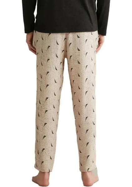 Cepli Beli Ayarlanabilir 4 Mevsim Giyilebilir Erkek Tek Alt Pijama M622