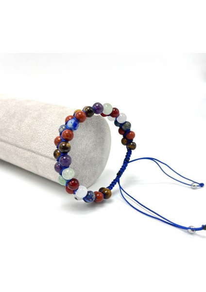 Sertifikalı Çakra Taşları Doğal Taş Çift Sıra Bileklik fiyatları