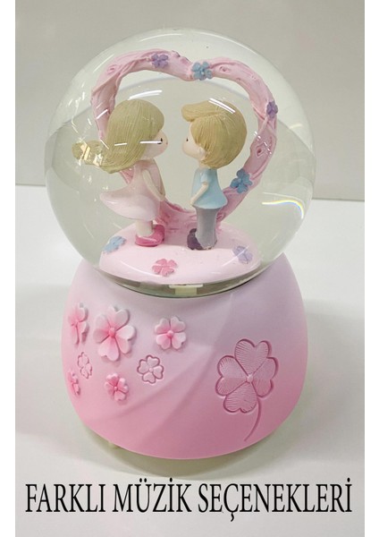 Dekoratif Kar Küresi Müzik Kutusu 16 cm fırsatları