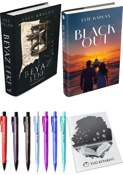 Blackout Ciltli ve Beyaz Leke Mahkumiyet Ciltli Aslı Arslan 2li Set + Hediyeli