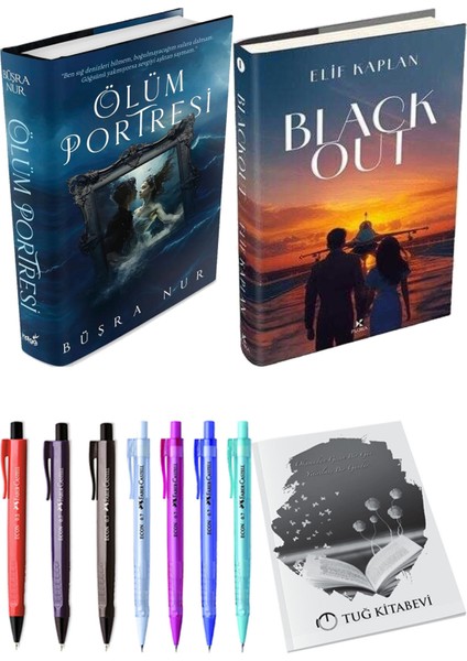 Blackout Ciltli ve Ölüm Portresi Ciltli Büşra Nur 2li Set + Hediyeli